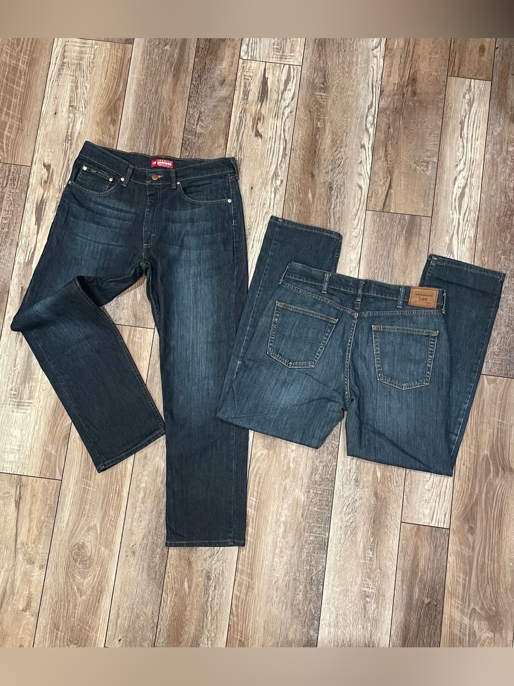 Lot of TWO pairs! Lee Premium Select regular straight fit jeans BNWOT! Blue wash